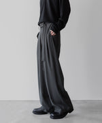 画像をギャラリービューアに読み込む, ATTACHMENT アタッチメント LIMITEDのSORIBIA TWILL BELTED WIDE TROUSERS - D.GRAYの公式通販サイトsession福岡セレクトショップ
