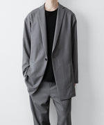 画像をギャラリービューアに読み込む, ato(アトウ)のONE BUTTON DEEP V-ZONE JACKET - TOP GREYの公式通販サイトsession福岡セレクトショップ
