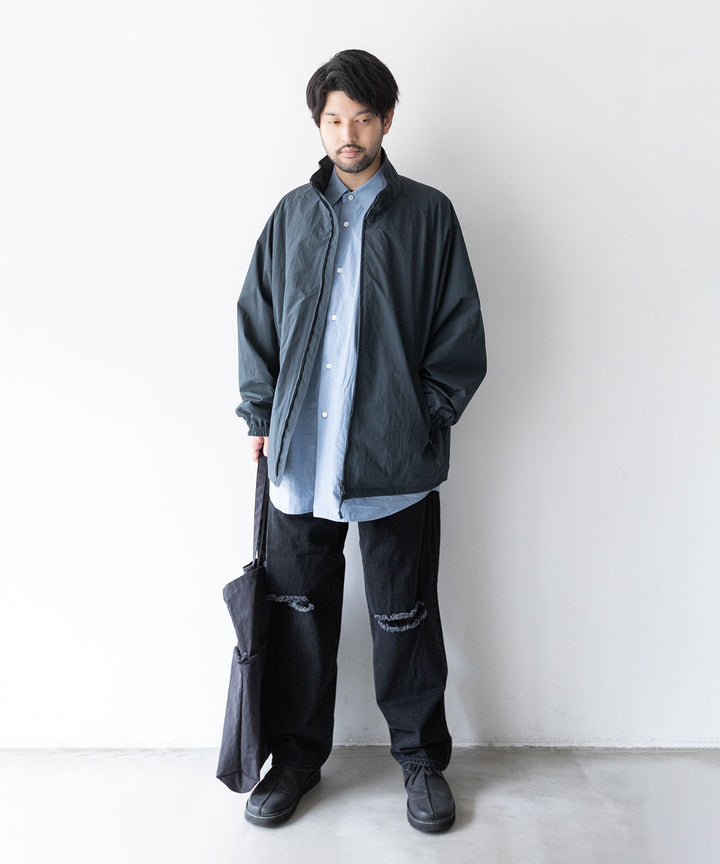 stein(シュタイン)の23AWコレクションVINTAGE REPRODUCTION DAMAGE WIDE DENIM JEANSのBLACK