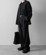 画像をギャラリービューアに読み込む, ssstein(シュタイン)の24AWコレクション SILK NEP CLOTH SINGLE BREASTED JACKET - BLACK 公式通販サイトsession福岡セレクトショップ
