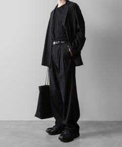 ssstein(シュタイン)の24AWコレクション SILK NEP CLOTH SINGLE BREASTED JACKET - BLACK 公式通販サイトsession福岡セレクトショップ