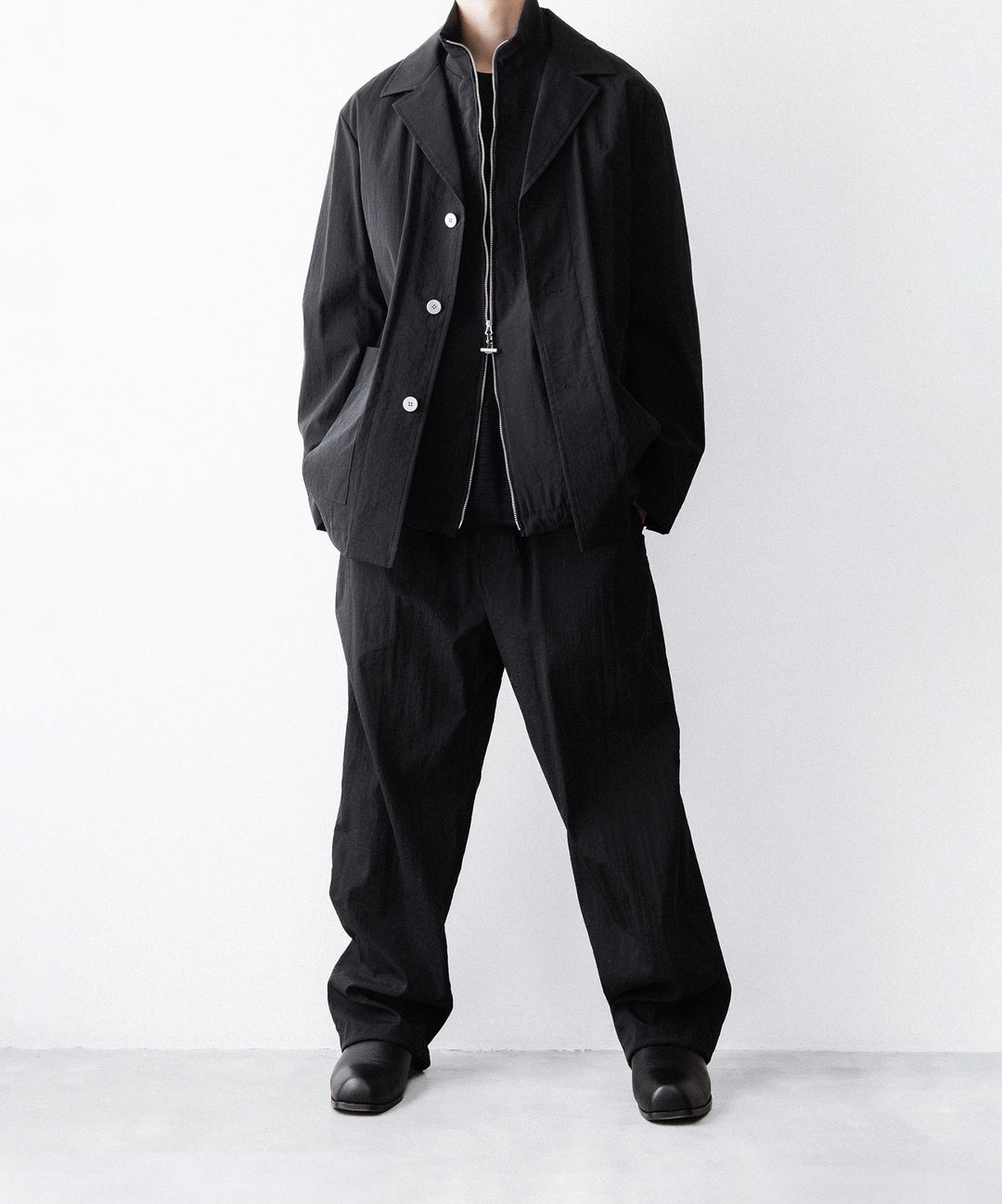 paratrait-パラトレイトのBARK SKIN BLOUSONのBLACK公式通販サイトsession福岡セレクトショップ