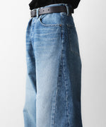画像をギャラリービューアに読み込む, ssstein(シュタイン)のDEFORMATION WIDE DENIM PANTS - INDIGOの公式通販サイトsession福岡セレクトショップ
