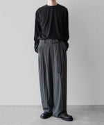 画像をギャラリービューアに読み込む, ATTACHMENT アタッチメント LIMITEDのSORIBIA TWILL BELTED WIDE TROUSERS - D.GRAYの公式通販サイトsession福岡セレクトショップ
