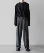 画像をギャラリービューアに読み込む, ATTACHMENT アタッチメント LIMITEDのSORIBIA TWILL BELTED WIDE TROUSERS - D.GRAYの公式通販サイトsession福岡セレクトショップ
