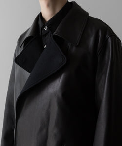 ssstein(シュタイン)の24AWコレクション BONDED LEATHER SHORT JACKET - BLACK × BLACK 公式通販サイトsession福岡セレクトショップ