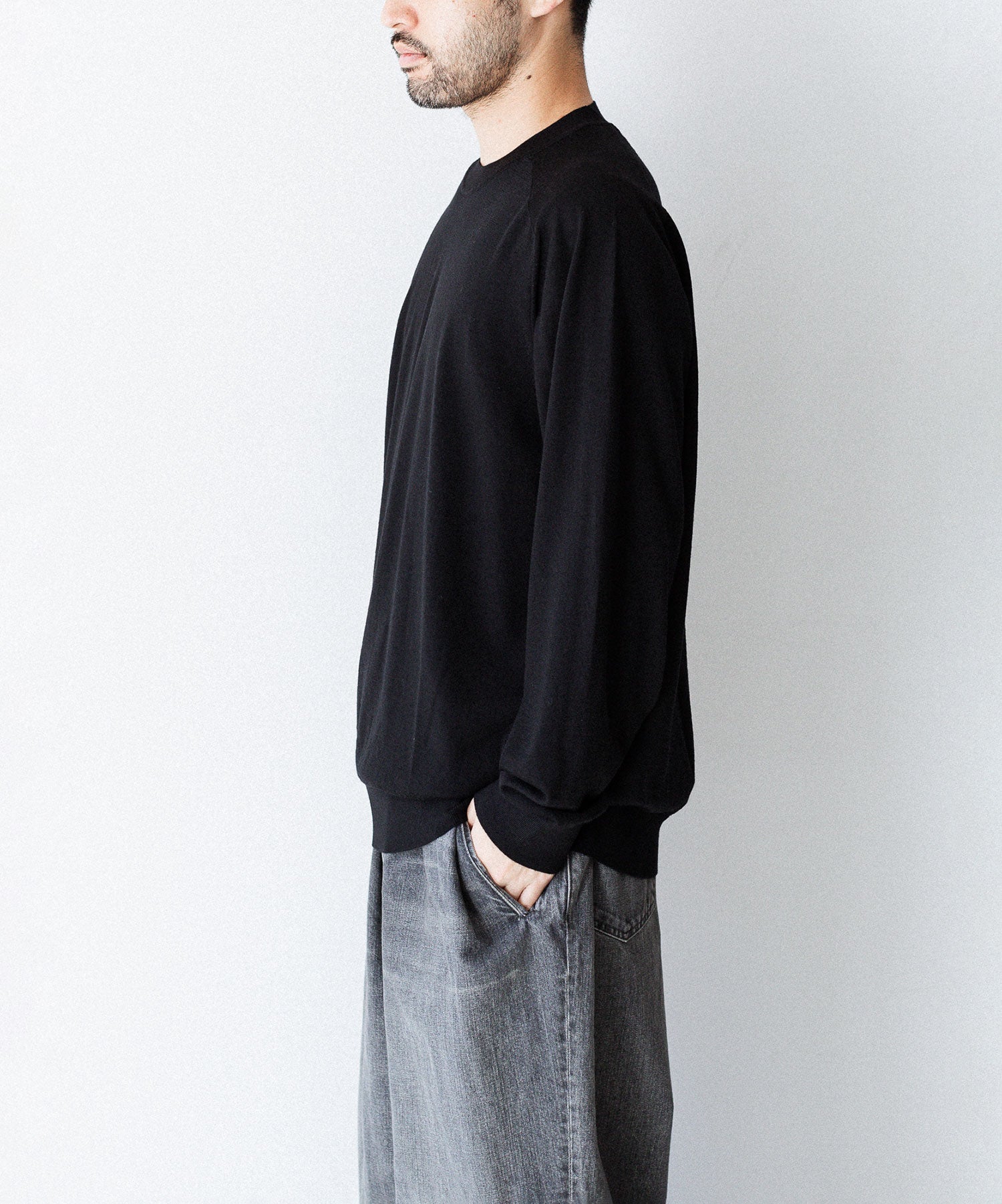 UMEDA ウメダニットの16GG CREW NECK PULLOVER - BLACKの公式通販サイトsession福岡セレクトショップ