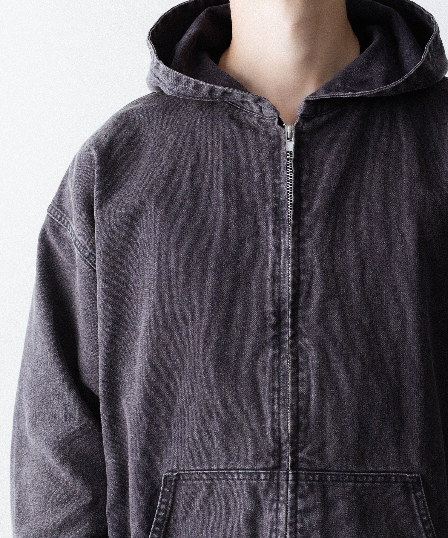 ssstein / シュタイン】SULFUR DYED OXFORD VINTAGE HOOD JACKET