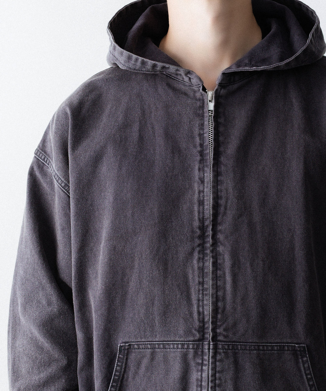 ssstein(シュタイン)のSULFUR DYED OXFORD VINTAGE HOOD JACKET - BLACKの公式通販サイトsession福岡セレクトショップ