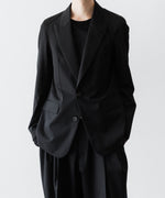 画像をギャラリービューアに読み込む, SUBLATIONS サブレーションズのSUPER140 SINGLE BREASTED JACKETのBLACK 公式通販サイトsession福岡セレクトショップ
