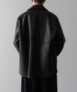 ssstein(シュタイン)の24AWコレクション BONDED LEATHER SHORT JACKET - BLACK × BLACK 公式通販サイトsession福岡セレクトショップ