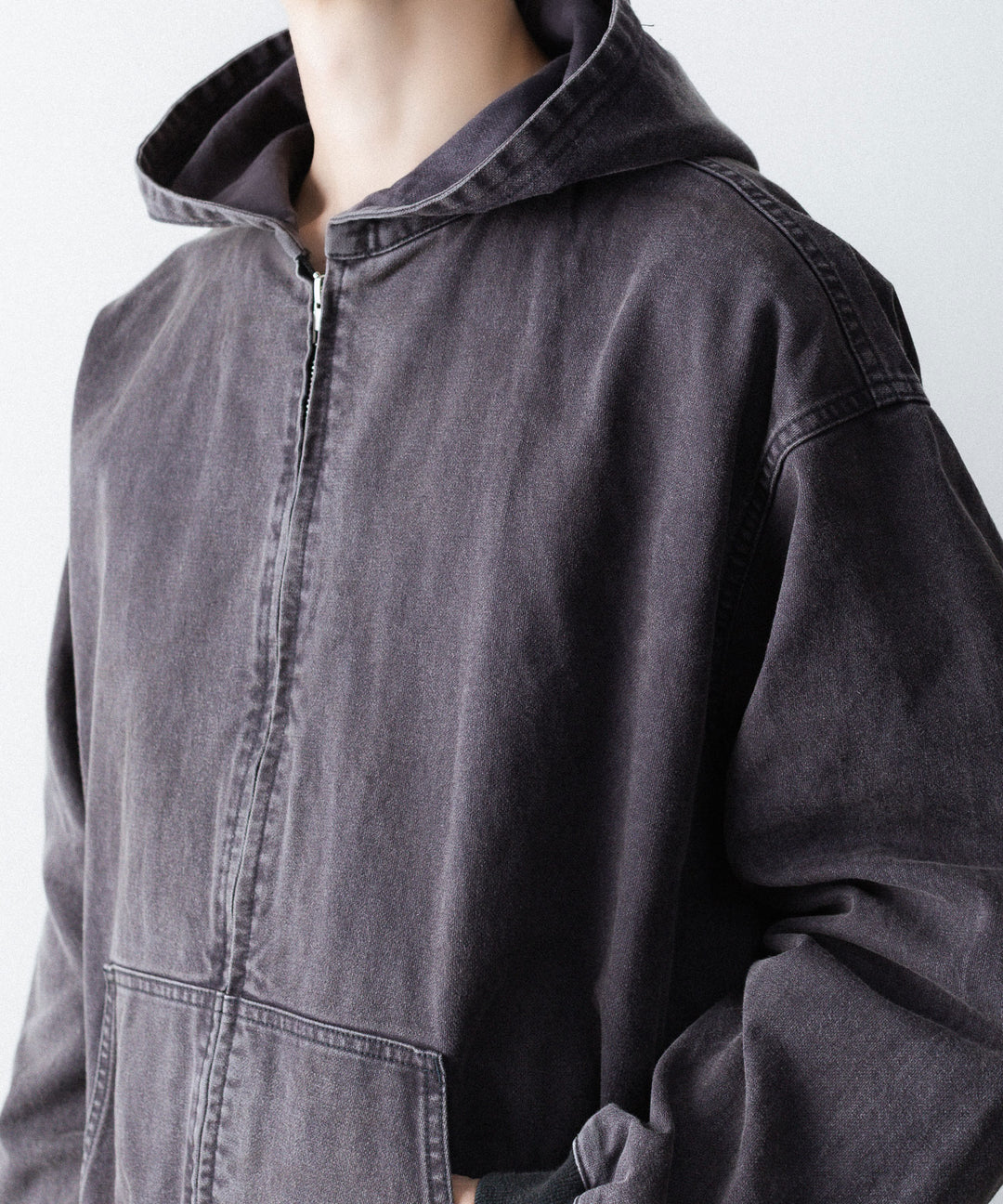 ssstein(シュタイン)のSULFUR DYED OXFORD VINTAGE HOOD JACKET - BLACKの公式通販サイトsession福岡セレクトショップ