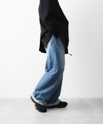 画像をギャラリービューアに読み込む, ssstein(シュタイン)のDEFORMATION WIDE DENIM PANTS - INDIGOの公式通販サイトsession福岡セレクトショップ
