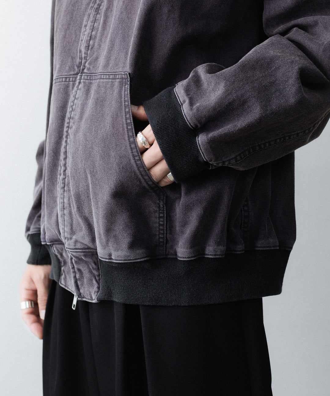 ssstein(シュタイン)のSULFUR DYED OXFORD VINTAGE HOOD JACKET - BLACKの公式通販サイトsession福岡セレクトショップ