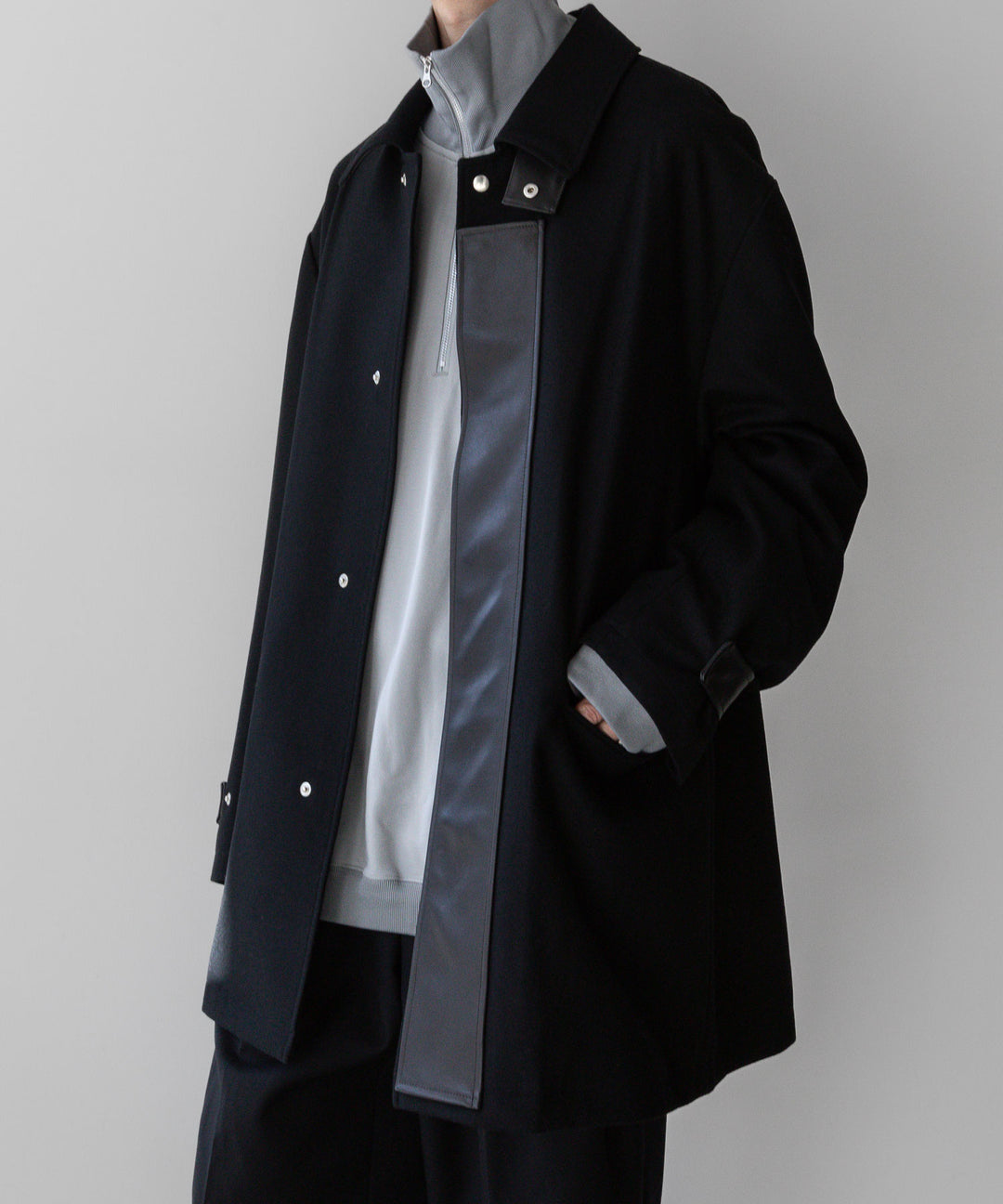 KANEMASA PHIL. カネマサフィル 23AW EXCLUSIVE - 36G SUPER FINE GAUGE HALF ZIP PULLOVER - LIGHT GRAY sessionセッション福岡セレクトショップ公式通販サ