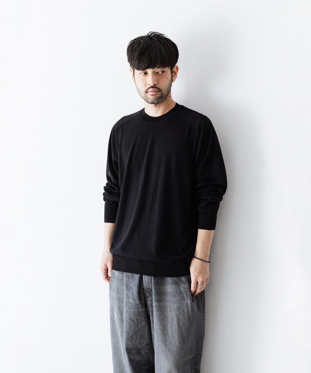 UMEDA ウメダニットの16GG CREW NECK PULLOVER - BLACKの公式通販サイトsession福岡セレクトショップ