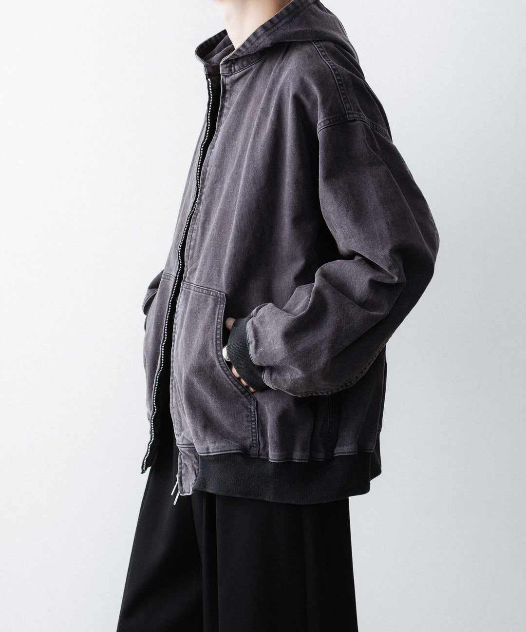 ssstein(シュタイン)のSULFUR DYED OXFORD VINTAGE HOOD JACKET - BLACKの公式通販サイトsession福岡セレクトショップ