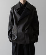 画像をギャラリービューアに読み込む, ssstein(シュタイン)の24AWコレクション BONDED LEATHER SHORT JACKET - BLACK × BLACK 公式通販サイトsession福岡セレクトショップ
