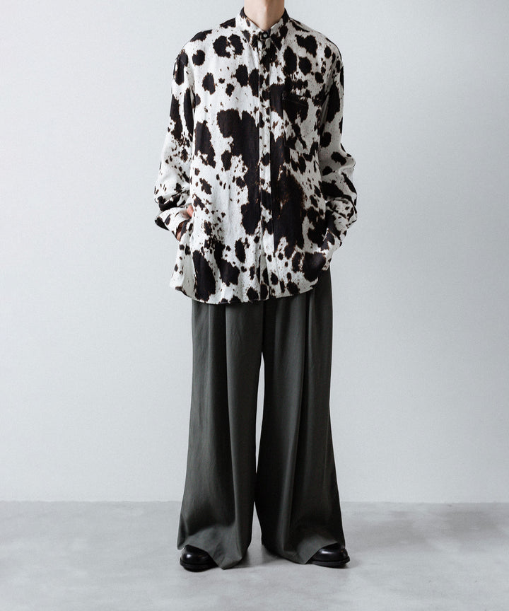 ANTHEM A-アンセムエーのLAYER PATTERN PRINTED SHIRTのFOG WHITE 公式通販サイトsession福岡セレクトショップ