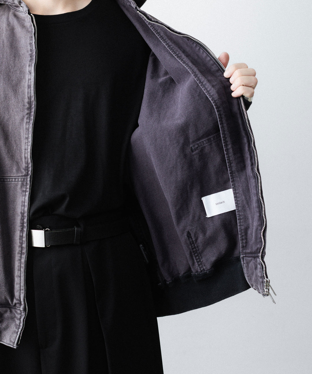 ssstein(シュタイン)のSULFUR DYED OXFORD VINTAGE HOOD JACKET - BLACKの公式通販サイトsession福岡セレクトショップ