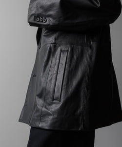 ssstein(シュタイン)の24AWコレクション LEATHER DOUBLE BRESTED JACKET - BLACK 公式通販サイトsession福岡セレクトショップ