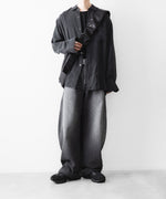 画像をギャラリービューアに読み込む, ssstein(シュタイン)のGOAT LEATHER SHIRRING HANDLE SHOULDER BAG - BLACKの公式通販サイトsession福岡セレクトショップ
