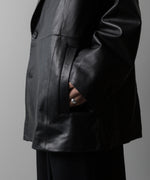 画像をギャラリービューアに読み込む, ssstein(シュタイン)の24AWコレクション LEATHER DOUBLE BRESTED JACKET - BLACK 公式通販サイトsession福岡セレクトショップ
