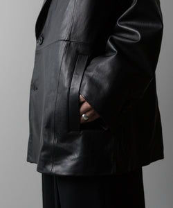 ssstein(シュタイン)の24AWコレクション LEATHER DOUBLE BRESTED JACKET - BLACK 公式通販サイトsession福岡セレクトショップ