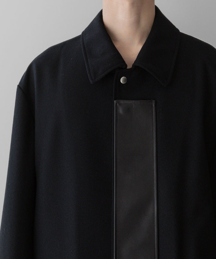 stein(シュタイン)の23AWコレクションLEATHER FLY FRONT LONG JACKETのBLACK 公式通販サイトsession福岡セレクトショップ