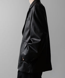 ssstein(シュタイン)の24AWコレクション LEATHER DOUBLE BRESTED JACKET - BLACK 公式通販サイトsession福岡セレクトショップ