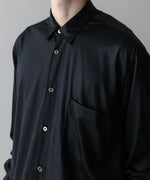 画像をギャラリービューアに読み込む, INTÉRIM(インテリム)のEXTRA FINE MERINO WOOL JERSEY L/S REGULAR SHIRT - D.NAVYの公式通販サイトsession福岡セレクトショップ
