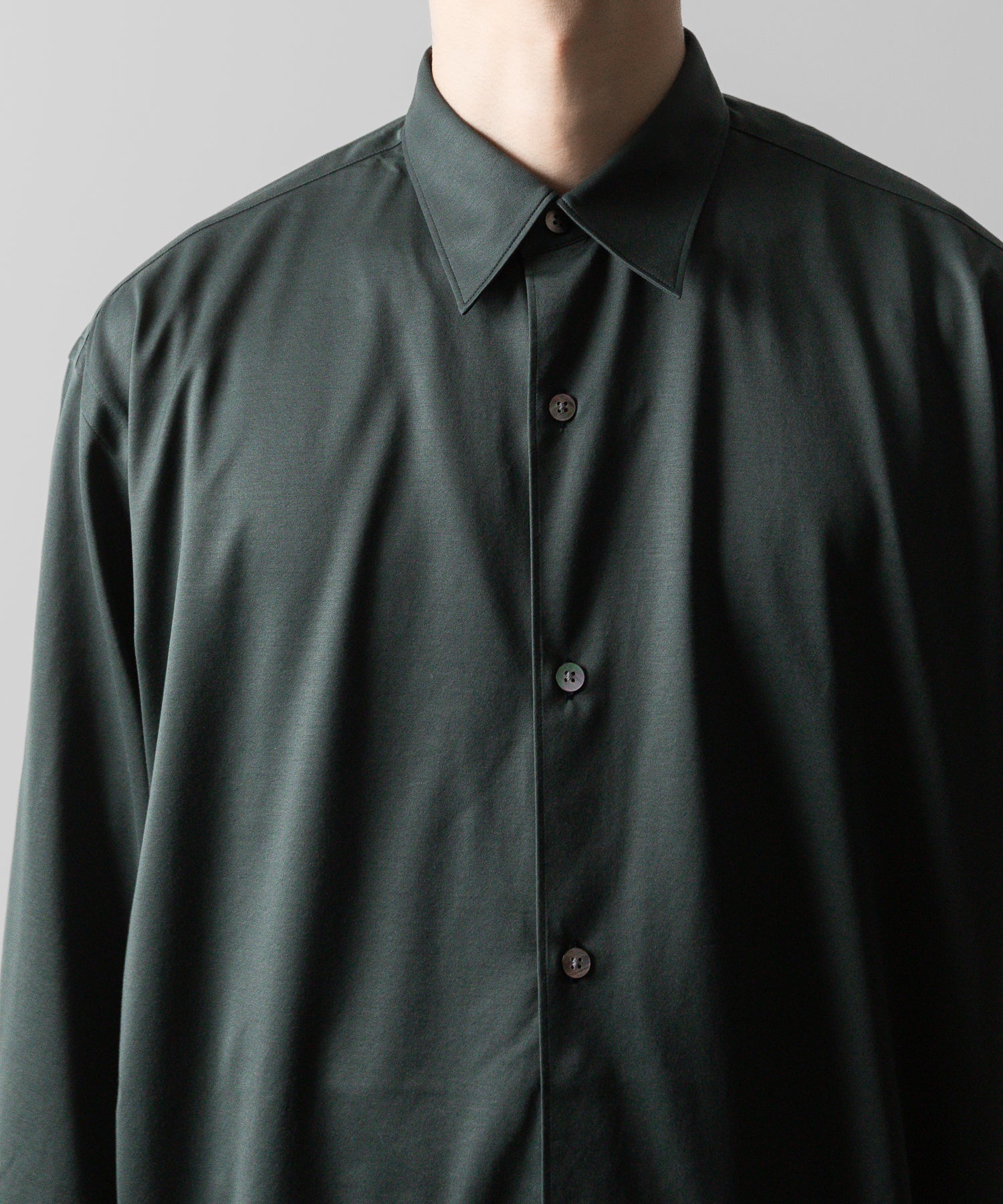 KANEMASA PHIL. カネマサフィルの46G MODEST SHIRT - DARK GREENの公式通販サイトsession福岡セレクトショップ