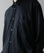 画像をギャラリービューアに読み込む, INTÉRIM(インテリム)のEXTRA FINE MERINO WOOL JERSEY L/S REGULAR SHIRT - D.NAVYの公式通販サイトsession福岡セレクトショップ
