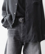 画像をギャラリービューアに読み込む, ssstein(シュタイン)のCLASSIC LEATHER BELT (PINNED BUCKLE) - BLACKの公式通販サイトsession福岡セレクトショップ
