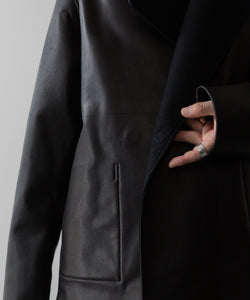 ssstein(シュタイン)の24AWコレクション BONDED LEATHER SHORT JACKET - BLACK × BLACK 公式通販サイトsession福岡セレクトショップ