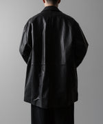 画像をギャラリービューアに読み込む, ssstein(シュタイン)の24AWコレクション LEATHER DOUBLE BRESTED JACKET - BLACK 公式通販サイトsession福岡セレクトショップ
