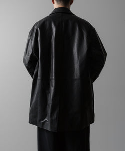 ssstein(シュタイン)の24AWコレクション LEATHER DOUBLE BRESTED JACKET - BLACK 公式通販サイトsession福岡セレクトショップ