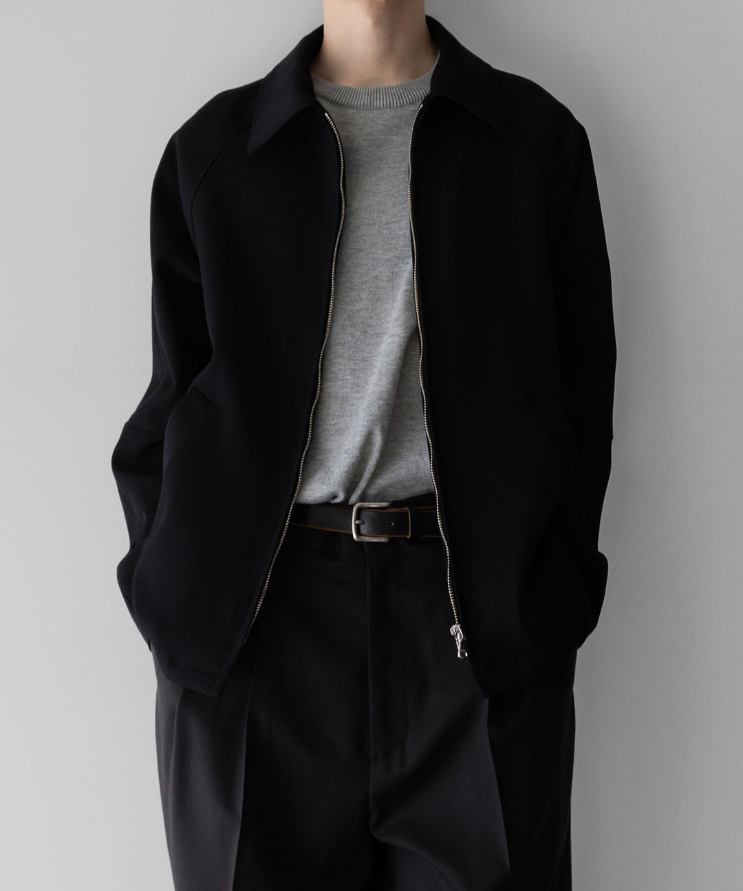 【INTÉRIM】インテリム PURE BLACK WOOL DRIVING JACKET - BLACK sessionセッション福岡セレクトショップ  公式通販サイト