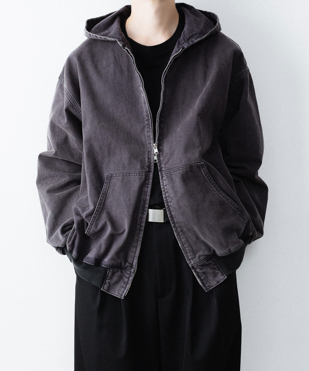ssstein(シュタイン)のSULFUR DYED OXFORD VINTAGE HOOD JACKET - BLACKの公式通販サイトsession福岡セレクトショップ