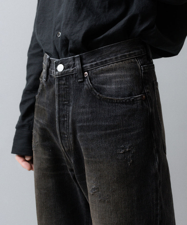 ssstein(シュタイン)のFLARE DENIM JEANS - BLACKの公式通販サイトsession福岡セレクトショップ