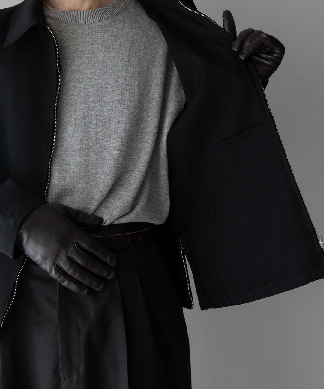 【INTÉRIM】インテリム PURE BLACK WOOL DRIVING JACKET - BLACK sessionセッション福岡セレクトショップ  公式通販サイト