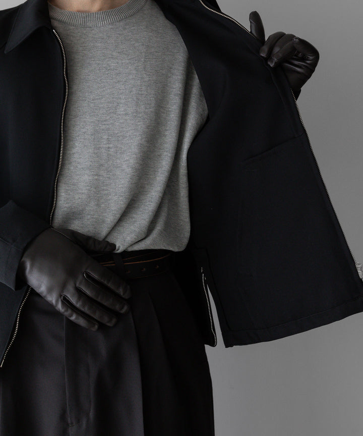 【INTÉRIM】インテリム PURE BLACK WOOL DRIVING JACKET - BLACK sessionセッション福岡セレクトショップ  公式通販サイト
