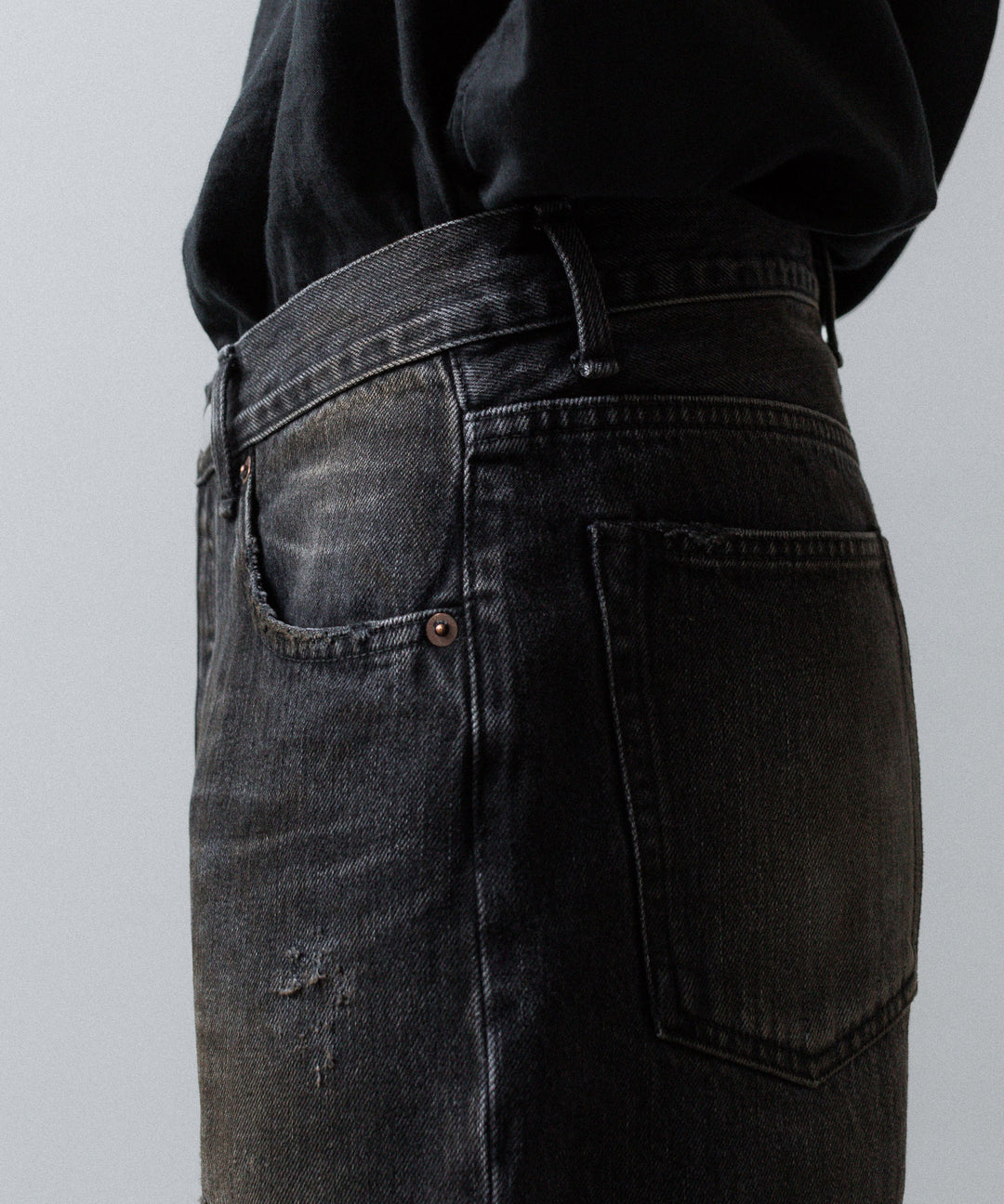 ssstein(シュタイン)のFLARE DENIM JEANS - BLACKの公式通販サイトsession福岡セレクトショップ