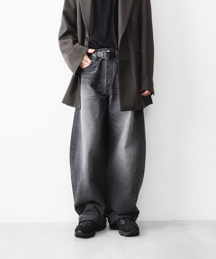 ssstein(シュタイン)のDEFORMATION WIDE DENIM PANTS - BLACKの公式通販サイトsession福岡セレクトショップ