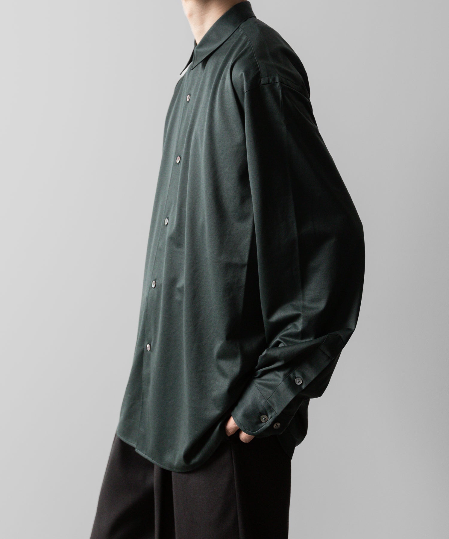 KANEMASA PHIL. カネマサフィルの46G MODEST SHIRT - DARK GREENの公式通販サイトsession福岡セレクトショップ