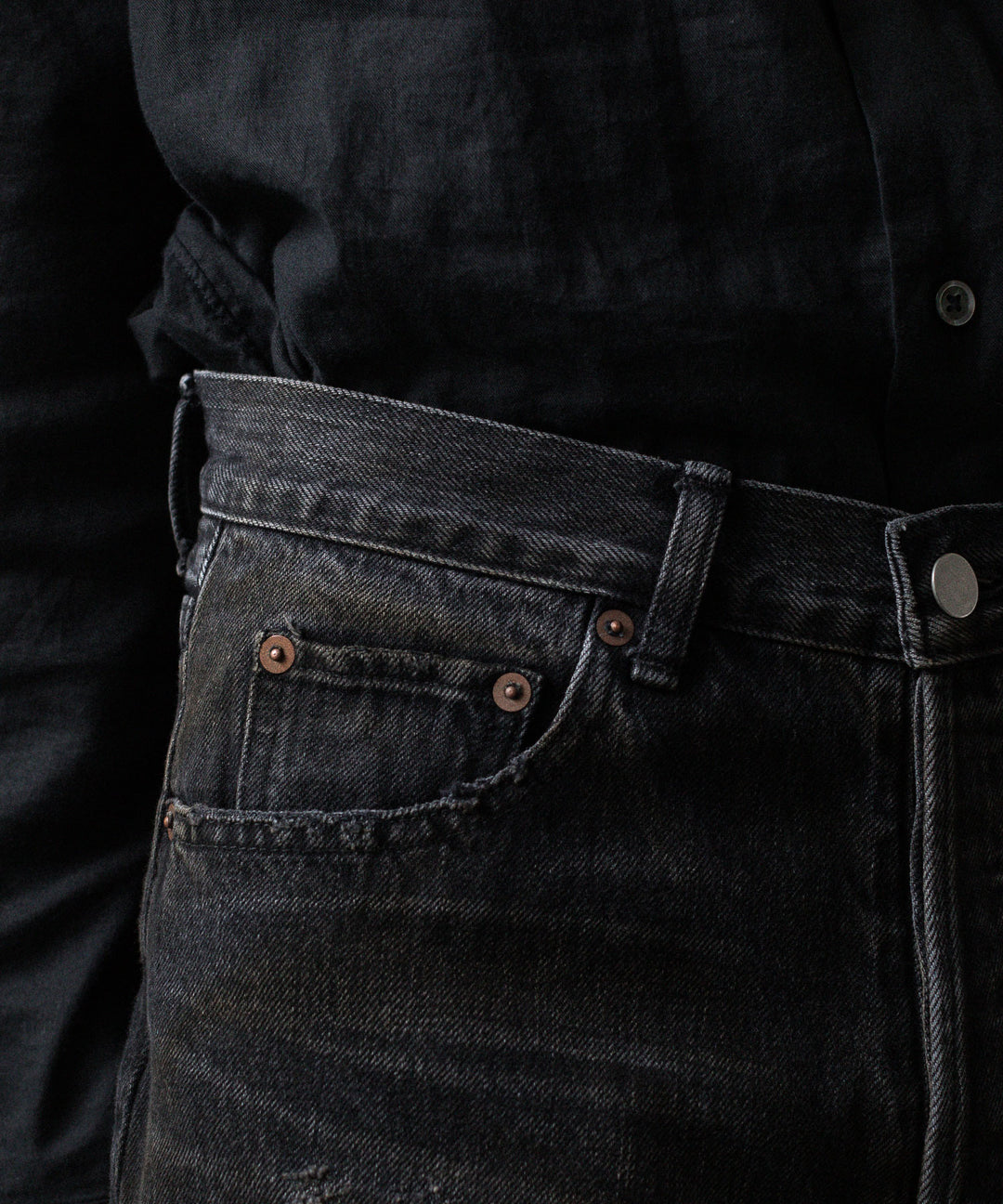 ssstein(シュタイン)のFLARE DENIM JEANS - BLACKの公式通販サイトsession福岡セレクトショップ