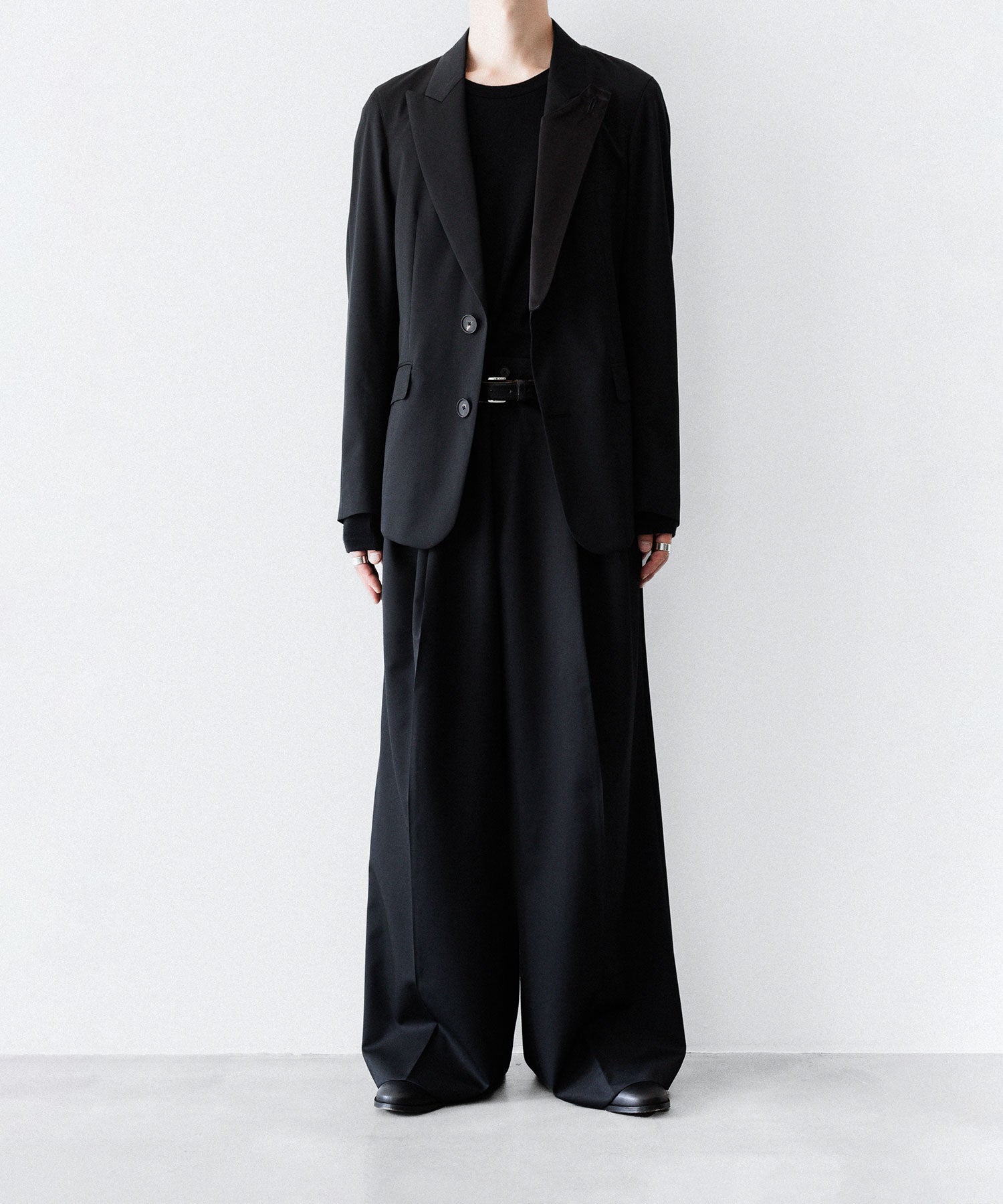 SUBLATIONS サブレーションズのSUPER140 SINGLE BREASTED JACKETのBLACK 公式通販サイトsession福岡セレクトショップ