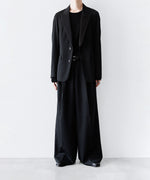 画像をギャラリービューアに読み込む, SUBLATIONS サブレーションズのSUPER140 SINGLE BREASTED JACKETのBLACK 公式通販サイトsession福岡セレクトショップ
