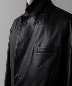 ssstein(シュタイン)の24AWコレクション LEATHER DOUBLE BRESTED JACKET - BLACK 公式通販サイトsession福岡セレクトショップ