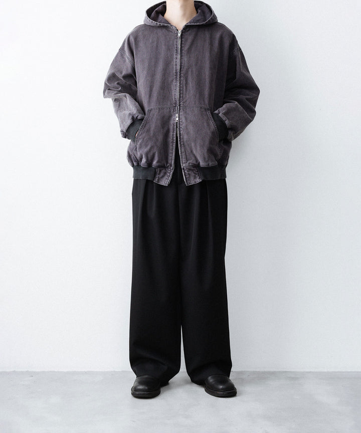 ssstein(シュタイン)のSULFUR DYED OXFORD VINTAGE HOOD JACKET - BLACKの公式通販サイトsession福岡セレクトショップ